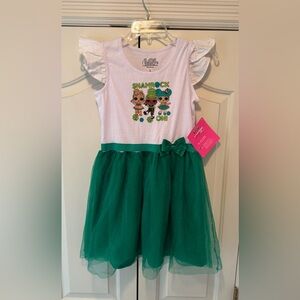 LOL Surprise Shamrock Dress - White and Green